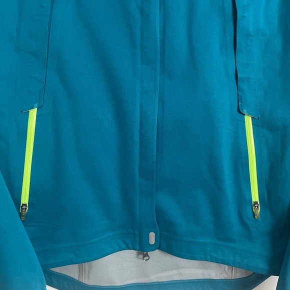 Nike Storm Fit Teal Full Zip Vented Reflective Athletic Fit Track Jacket Size M - Picture 4 of 13